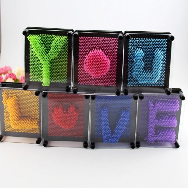 3D Pin Art Board Toy Handprint Variable Needle Painting Toys