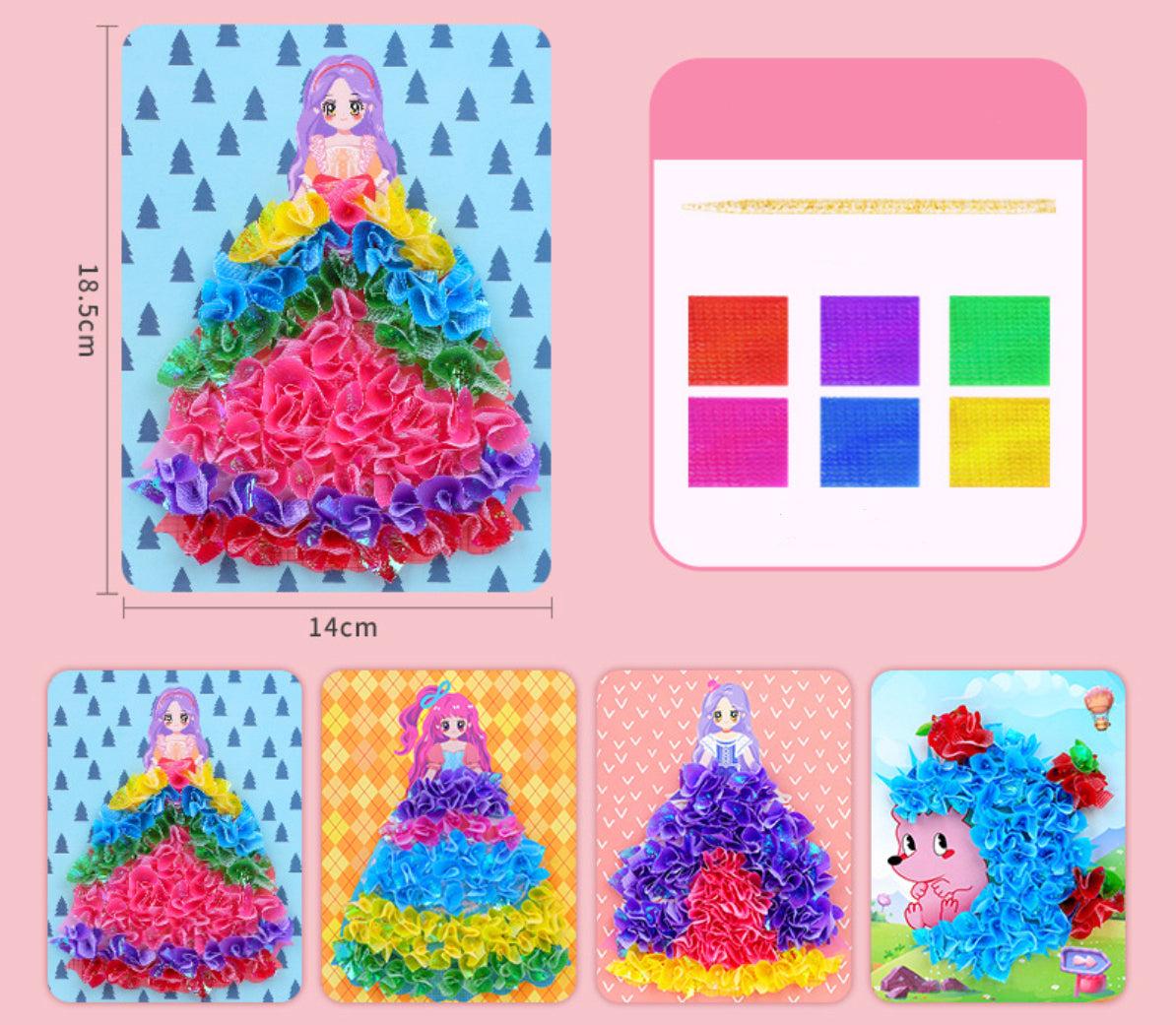 Children's DIY Princess Dress-up Sticker Book, Sticker Art, Educational Toy