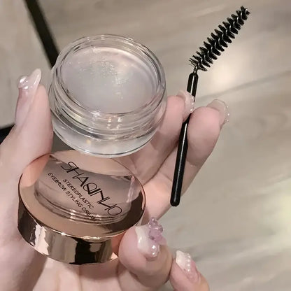Long-Lasting Waterproof Quick-Dry Brow Gel & Styling Pomade (With Brush Applicator)