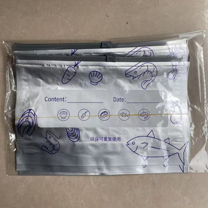 Reusable Aluminum Foil Sealable Storage Bags – Airtight & Moisture-Proof, Perfect for Fridge, Travel & Organization