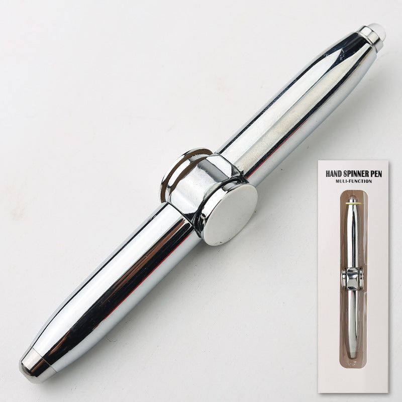 ✨Flash Fingertip Gyro Pen – Stress Relief & Writing 2-in-1, Spinning Design with LED Light, Fun for Office & Study