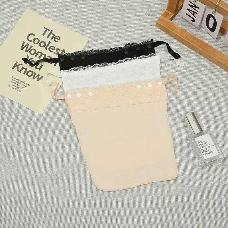 [4 PCS]Lace Seamless Chest Cover – V-Neck Layering Top, Adjustable & Anti-Slip, Summer Essential