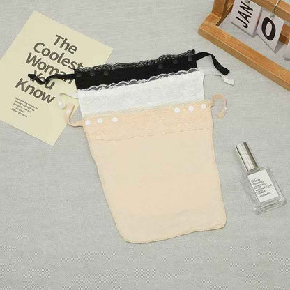 [4 PCS]Lace Seamless Chest Cover – V-Neck Layering Top, Adjustable & Anti-Slip, Summer Essential