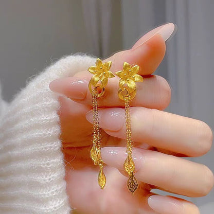 Golden Stamen Fairy Lily Earrings