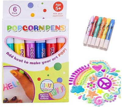 3D Puffy Bubble Pen, Popcorn-Style Pen for Kids