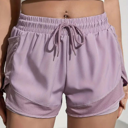 Women's 2-in-1 Yoga Shorts With Quick-Drying Fabric