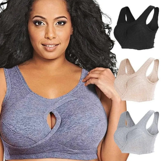 Women's Hollow-Out Sports Push-Up Bra