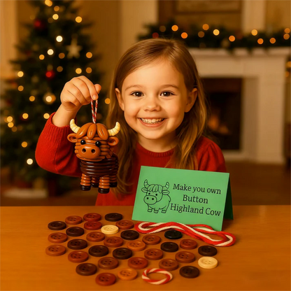 DIY Button Animal Ornaments