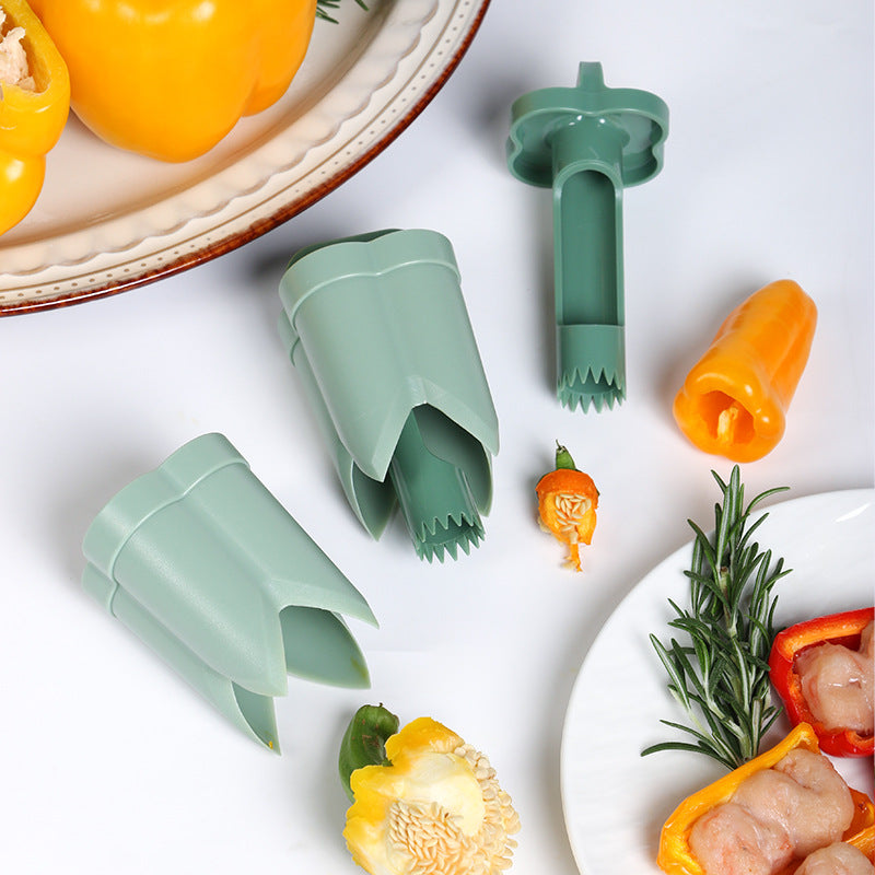2-in-1 Pepper Corer – One Press, No Mess