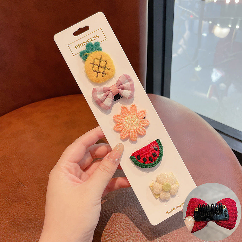 Baby Fetal Hair Clip 5pcs –Sweat-Absorbing & Breathable | Cute Hair Accessory