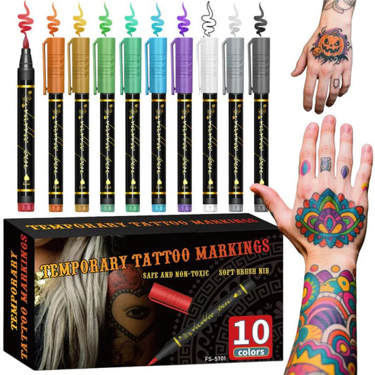 Temporary Tattoo Markers for Skin