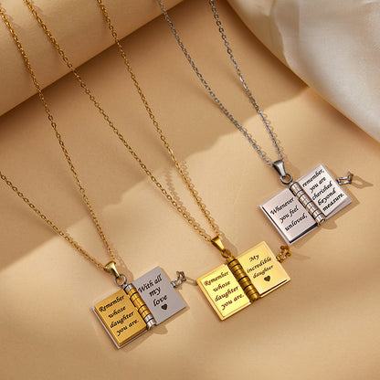 My Little Star Book Necklace