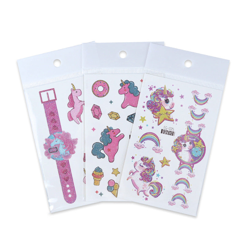 Cartoon Glitter Tattoo Stickers