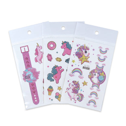 Cartoon Glitter Tattoo Stickers