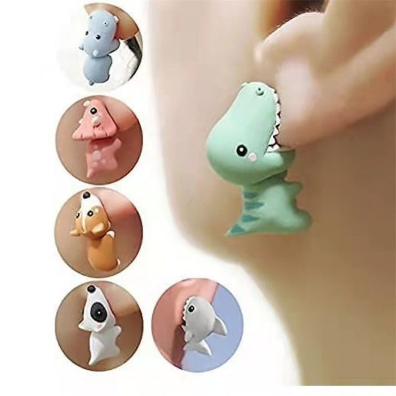 Cute Animal Bite Earrings