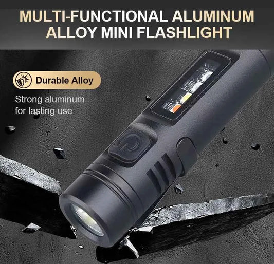 Multi-Functional Aluminum Alloy Mini Flashlight