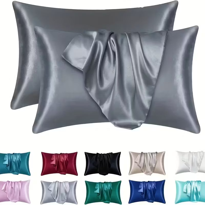 Luxury Breathable Soft Faux Silk Pillowcase