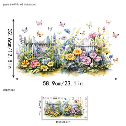 Colorful Floral Bouquet Window Sticker
