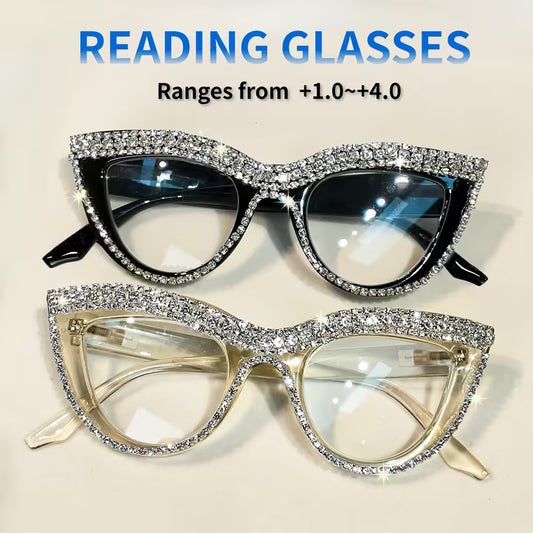 Cat-Eye Reading Glasses with +1.0 to +4.0 Magnification