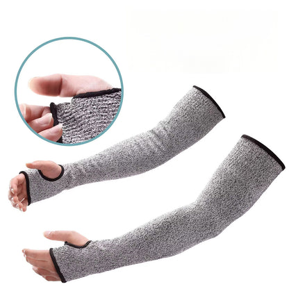 Cut Resistant Sleeves with Thumb Hole – Arm Protection for Daily Work, Repair, Moving & Outdoor Tasks