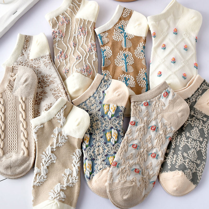 women's retro fashion cotton socks