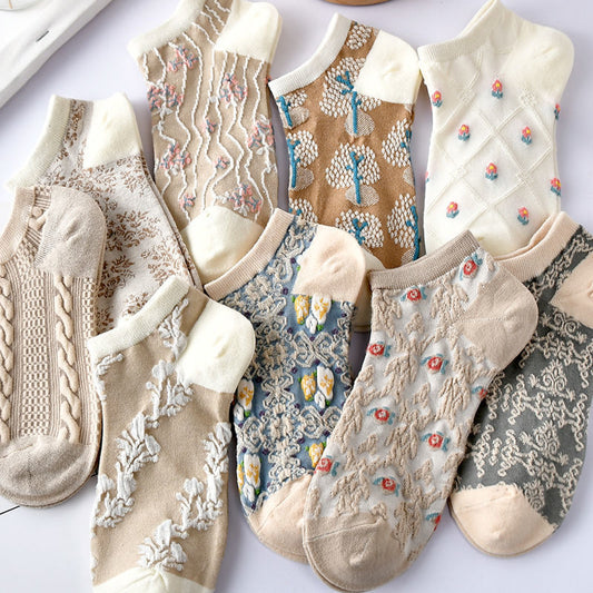 women's retro fashion cotton socks