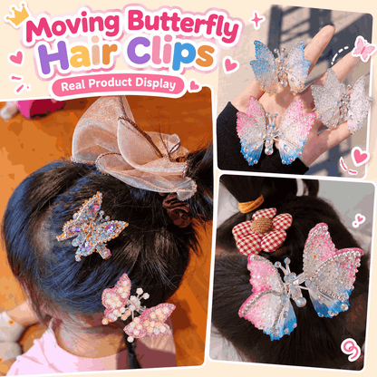 Moving Butterfly Hair Clip – Fluttering Wings, Sparkling for Girls