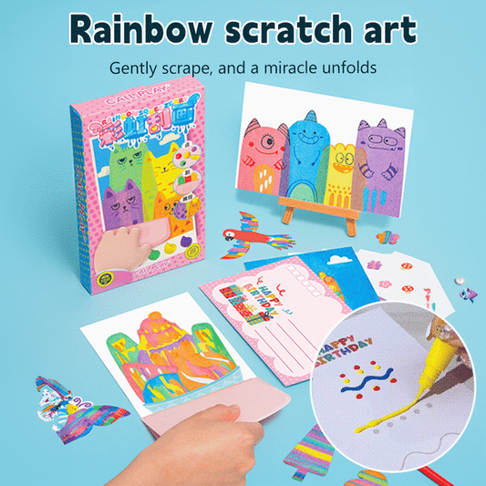 35Pcs DIY Rainbow Scratch Art