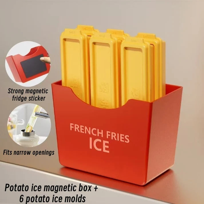 French Fry-Shaped Silicone Ice Stick Mold