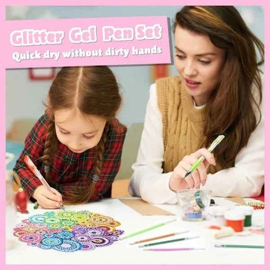 ✨Glitter Gel Pens – Sparkly Ink, Smooth Writing for Journaling & Card Making