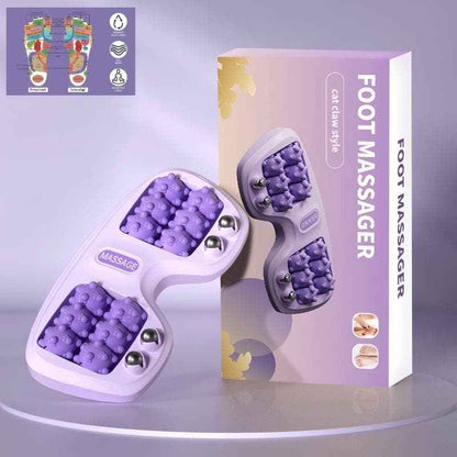 💜Portable Dual Foot Massage Roller – Dual Rolling Heads for Deep Tissue Massage, Non-Slip & Lightweigh