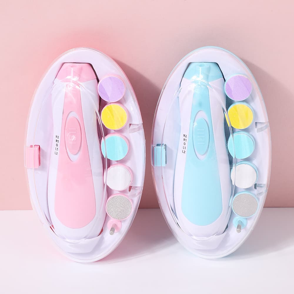 Premium LED Baby Nail Trimmer Set– Safe & Quiet Electric File with Light