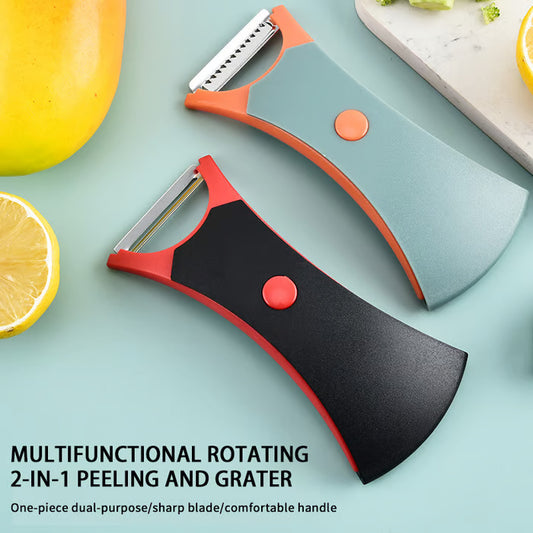 Multifunctional Rotary 2-in-1 Peeler and Grater