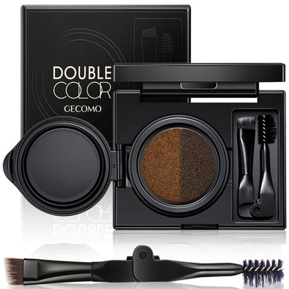 Dual-Color Cushion Eyebrow Pen & Eyeliner Gel - Waterproof & Sweatproof