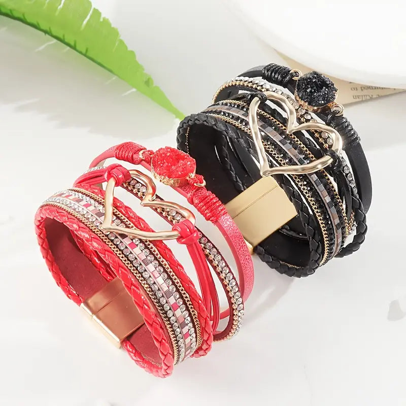 Bohemian Multi-layer Leather Bracelet Hand-woven Bracelet