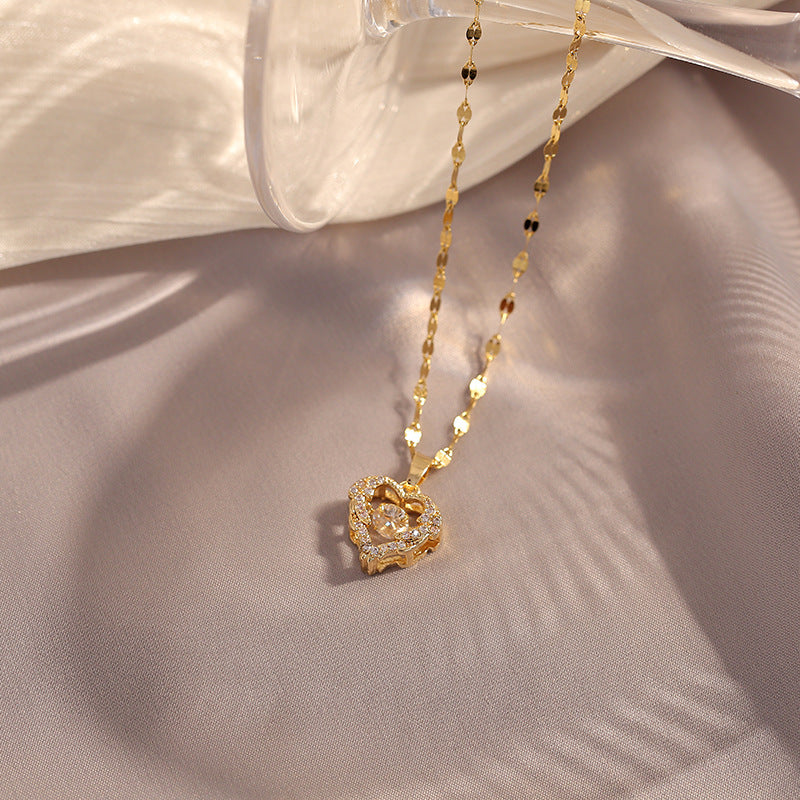 Ocean Heart Golden Love Necklace