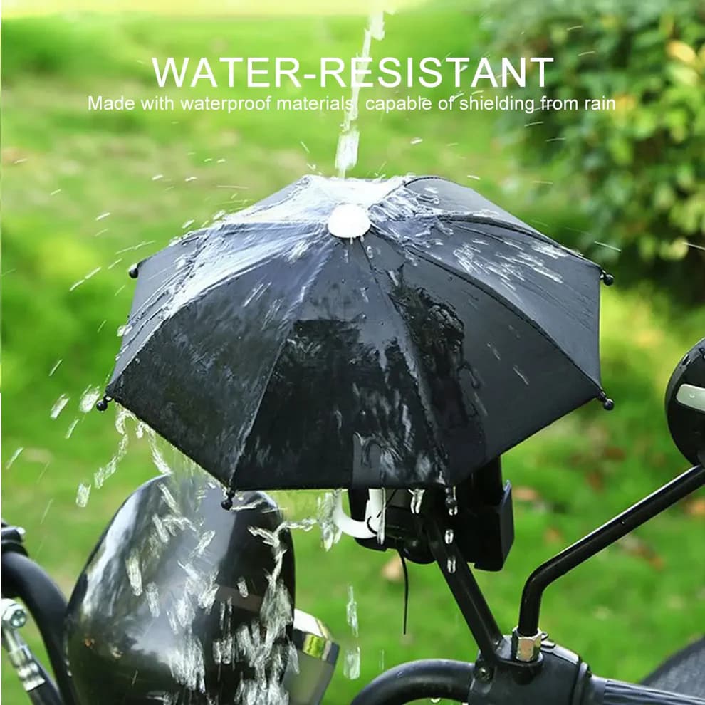 Universal Adjustable Phone Umbrella & Suction Cup Stand – Sun & Rain Protection, Sturdy Suction Mount for Outdoor Use