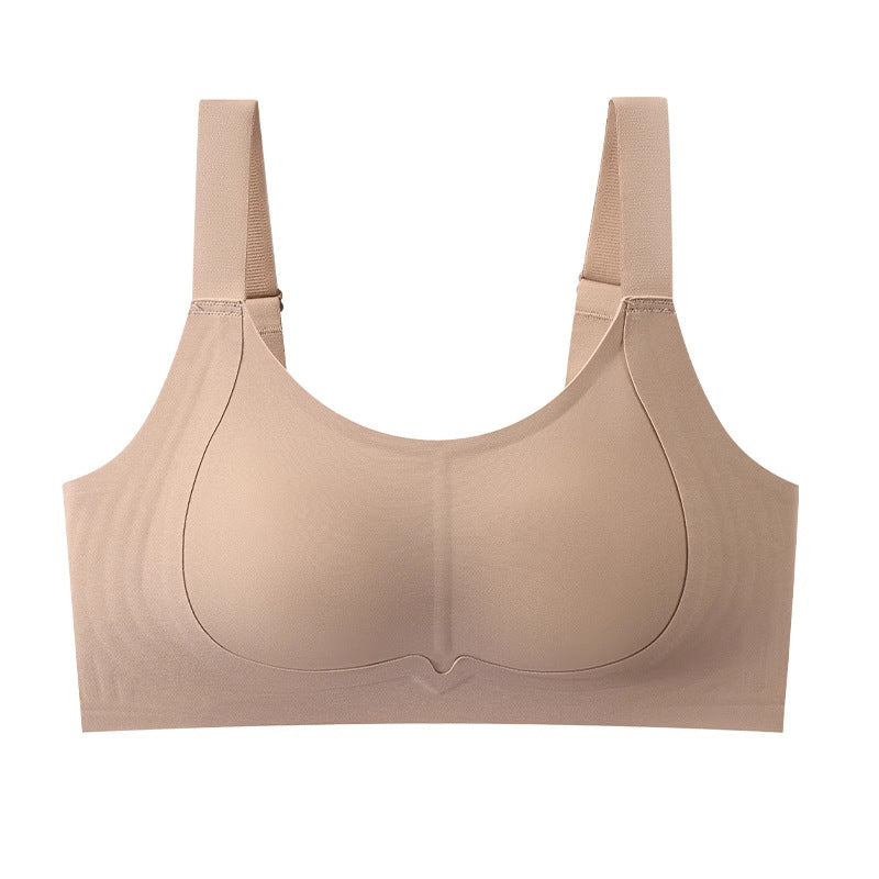 🐰Bunny Ear Cup Thin Bra – Minimizes Full Bust, Wireless & Seamless with Side Support