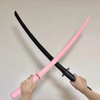 Retractable Role-Playing Katana - Plastic Samurai Prop Sword