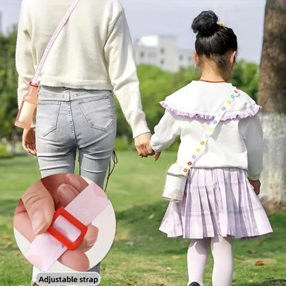 Cartoon Water Bottle Strap Lanyard | Portable Crossbody Holder with Silicone Ring for Cup, Bottle, Drink