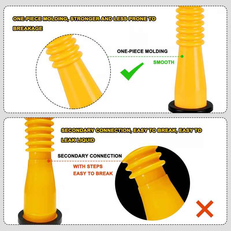 Upgraded Universal Gas Spout – Flexible Nozzle, Fits 1-10 Gal