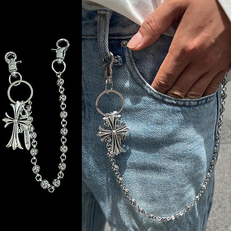 Multi-Functional Pant Chain – Bag Charm/Waist/Jeans Chain, Sword/Bead/Cross Waist Chain