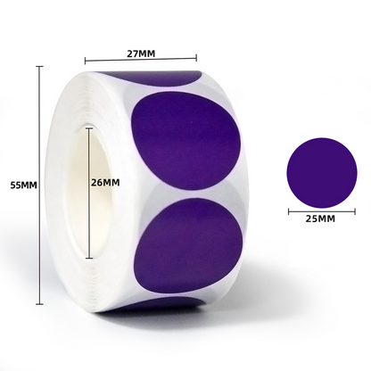 [Buy 1 Get 1 Free] Colorful Dot Stickers Round Adhesive Labels