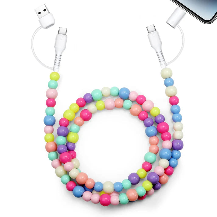 4-in-1 Beaded Charging Cord