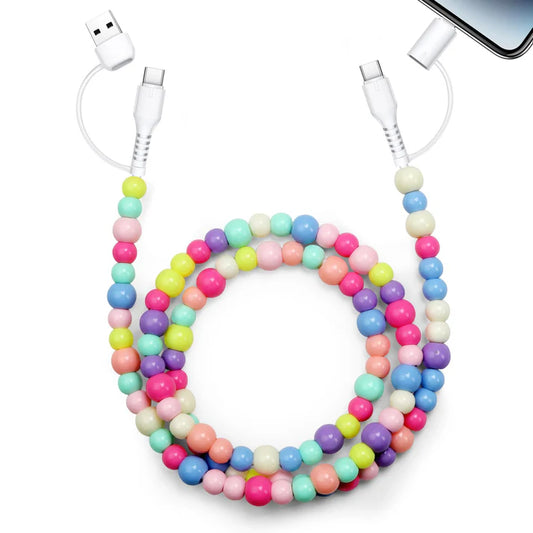 4-in-1 Beaded Charging Cord