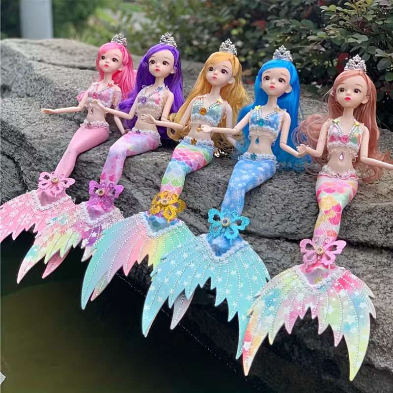 Drill Tail Mermaid Princess Doll