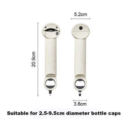 টেলিস্কোপিক ডিজাইনের সাহায্যে বহুমুখী এবং শ্রম-সাশ্রয়ী ক্যান ওপেনার