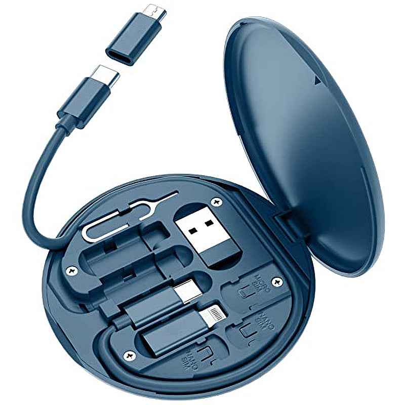 5-in-1 Portable Cable Adapter Storage Box Set