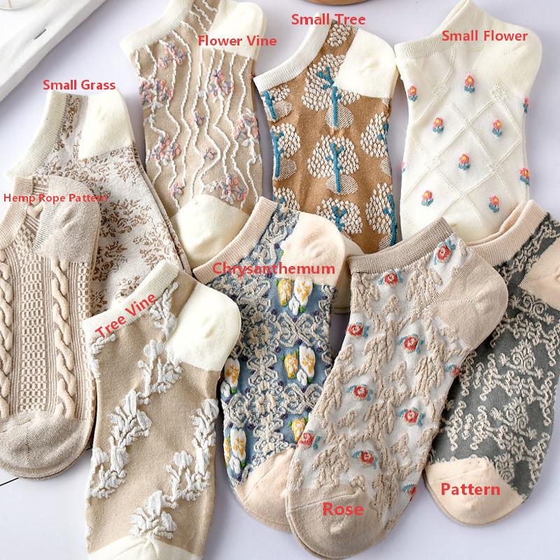 women's retro fashion cotton socks