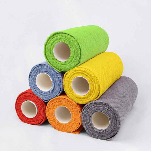 🧻Microfiber Tear-Away Cleaning Cloth Roll – Reusable, Tear to Size, Strong Absorbent & Streak-Free